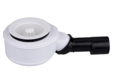 Brausetassensiphon flach DN40/50 mit Drehgelenk für Ablauföffnungen d 90mm HL520F.0